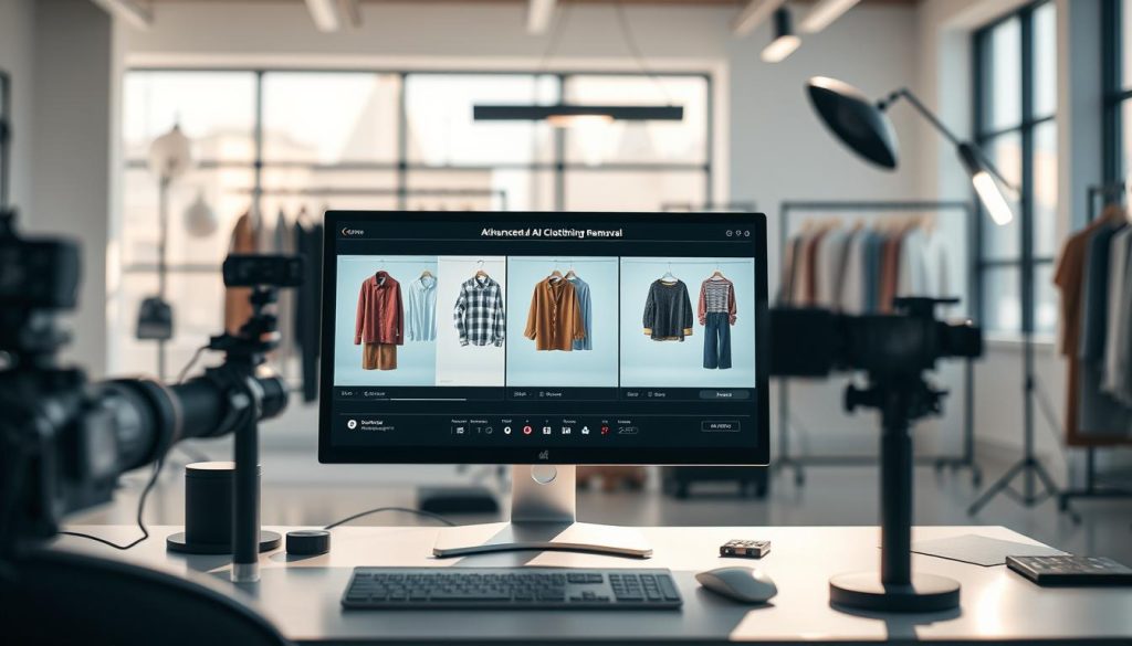 AI clothes remover in e-commerce photography